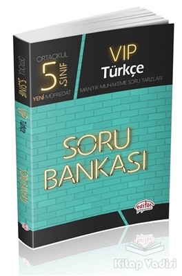 5. Sınıf VIP Türkçe Soru Bankası - Editör Yayınları