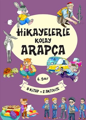 6. Sınıf Hikayelerle Kolay Arapça (8 Kitap + 2 Aktivite) - Yuva Yayınları