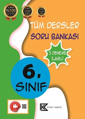 6. Sınıf Tüm Dersler Soru Bankası - Kitap Vadisi Yayınları