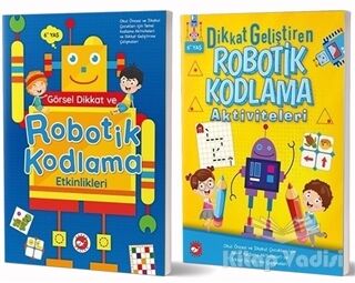 6+ Yaş İçin Temel Robotik Kodlama Aktiviteleri Seti (2 Kitap Takım) - 1