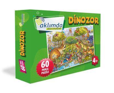 60 Parça Puzzle Dinozor - 1