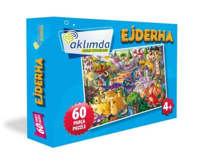 60 Parça Puzzle Ejderha - 1