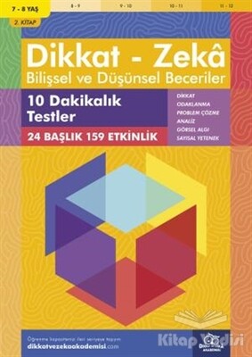 7-8 Yaş Dikkat - Zeka Bilişsel ve Düşünsel Beceriler - Dikkat ve Zeka Akademisi