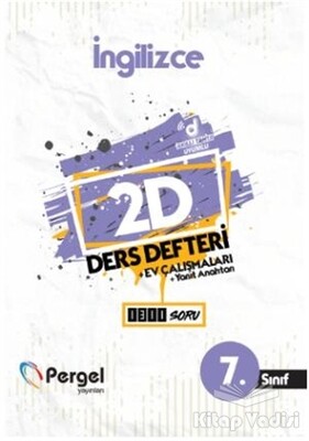 7. Sınıf İngilizce 2D Ders Defteri - Pergel Yayınları