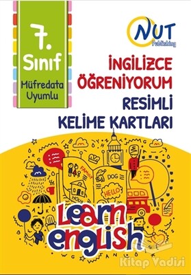 7. Sınıf İngilizce Öğreniyorum Resimli Kelime Kartları - Nut Publishing