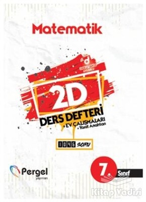 7. Sınıf Matematik 2D Ders Defteri - Pergel Yayınları