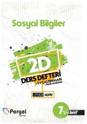 7. Sınıf Sosyal Bilgiler 2D Ders Defteri - Pergel Yayınları