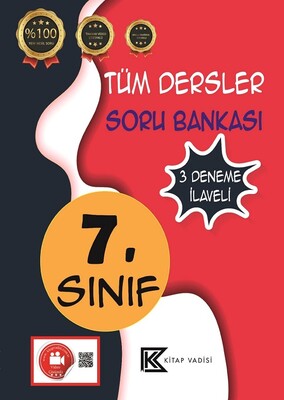 7. Sınıf Tüm Dersler Soru Bankası - Kitap Vadisi Yayınları