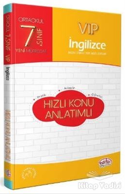 7. Sınıf VIP İngilizce Hızlı Konu Anlatımlı - 1