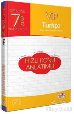 7. Sınıf VIP Türkçe Hızlı Konu Anlatımlı - 1