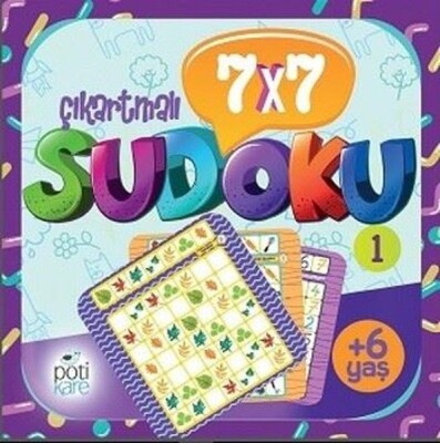 7 x 7 Sudoku - 1 (Çıkartmalı) - Pötikare Yayınları