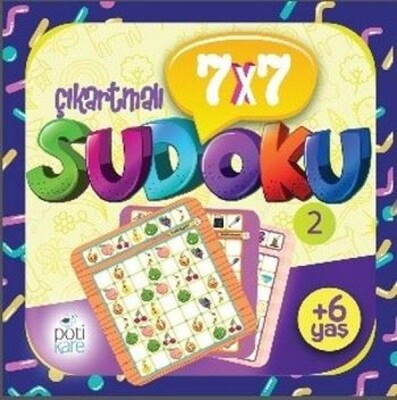7 x 7 Sudoku - 2 (Çıkartmalı) - Pötikare Yayınları