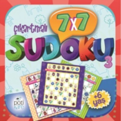 7 x 7 Sudoku - 3 (Çıkartmalı) - Pötikare Yayınları