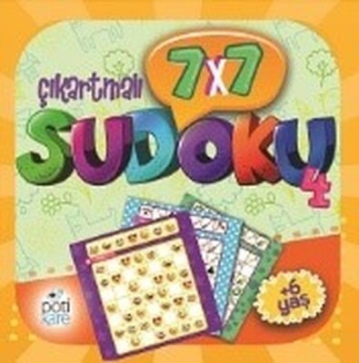 7x7 Sudoku - 4 (Çıkartmalı) - Pötikare Yayınları