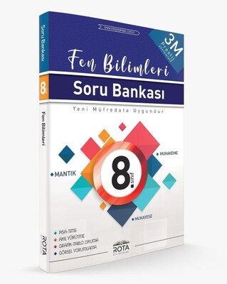 8. Sınıf Fen Bilimleri Soru Bankası - RTY Rota Yayınları