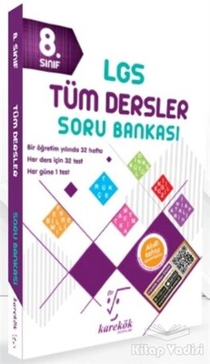 8. Sınıf LGS Tüm Dersler Soru Bankası - Karekök Yayıncılık