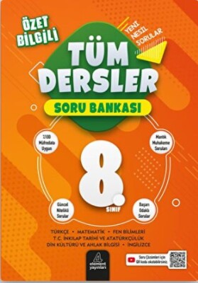 8. Sınıf Tüm Dersler Soru Bankası - 4 Element Yayınları