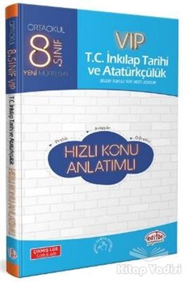 8. Sınıf VIP İnkilap Tarihi ve Atatürkçülük Hızlı Konu Anlatımlı - 1