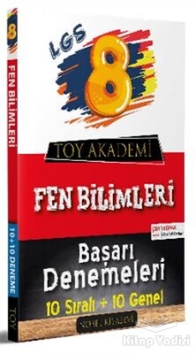 8.Sınıf LGS Fen Bilimleri 10 Sıralı - 10 Genel Başarı Denemeleri - Nobel Kitabevi Toy Akademi Yayınları