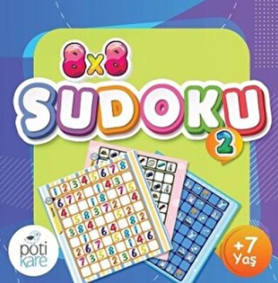 8x8 Çıkartmalı Sudoku 7+ (2) - Pötikare Yayınları