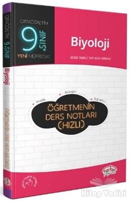 9. Sınıf Biyoloji Öğretmenin Ders Notları (Hızlı) - Editör Yayınları