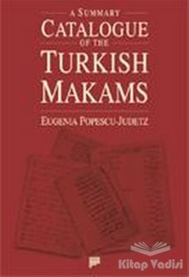 A Summary Catalogue of the Turkish Makams - 1