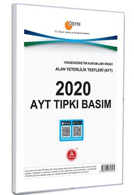 A Yayınları 2020 AYT Tıpkı Basım Çıkmış Deneme Sınavı - A Yayınları