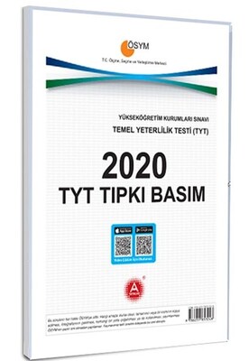 A Yayınları 2020 TYT Tıpkı Basım Çıkmış Deneme Sınavı - A Yayınları