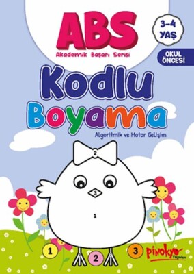 ABS 3-4 Yaş Kodlu Boyama - Pinokyo Yayınları