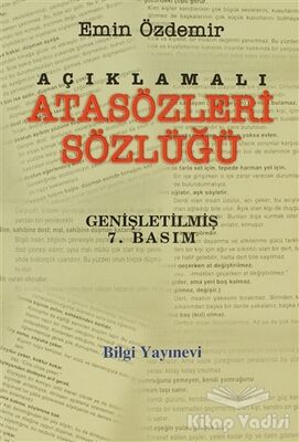 Açıklamalı Atasözleri Sözlüğü - 1