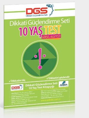 Adeda - DGS Dikkati Güçlendirme Seti 10 Yaş Test Görsel Algı Testi - Adeda Yayıncılık