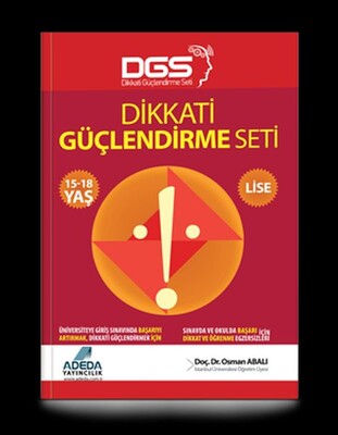 Adeda - DGS Dikkati Güçlendirme Seti Lise 15-18 Yaş - Adeda Yayıncılık