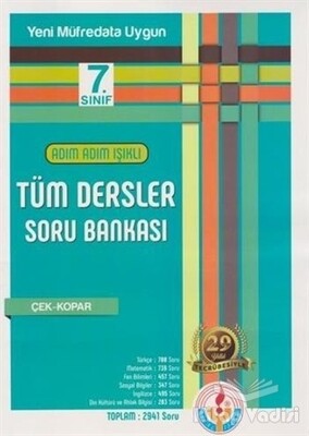 Adım Adım 7. Sınıf Tüm Dersler Soru Bankası - Işıklı Yayıncılık