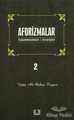 Aforizmalar 2 - İlke Yayıncılık