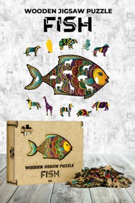 Ahşap Puzzle - Fish (182 parça) - Çikolata Yayınevi