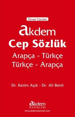 Akdem Cep Sözlük (Arapça Türkçe-Türkçe Arapça) - Akdem Yayınları