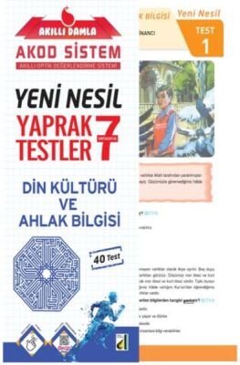 Akıllı Damla Din Kültürü Ve Ahlak Bilgisi Yeni Nesil Yaprak Testler-7. Sınıf - 1