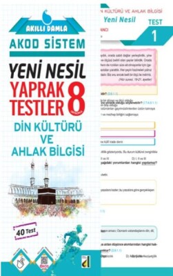 Akıllı Damla Din Kültürü Ve Ahlak Bilgisi Yeni Nesil Yaprak Testler-8. Sınıf - Damla Eğitim