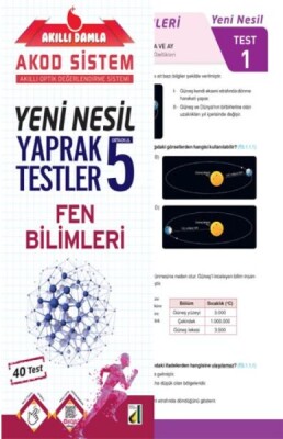 Akıllı Damla Fen Bilimleri Yeni Nesil Yaprak Testler-5. Sınıf - Damla Eğitim