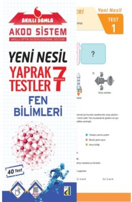 Akıllı Damla Fen Bilimleri Yeni Nesil Yaprak Testler-7. Sınıf - Damla Eğitim