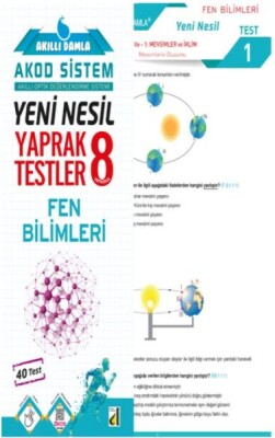 Akıllı Damla Fen Bilimleri Yeni Nesil Yaprak Testler-8. Sınıf - Damla Eğitim