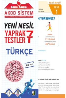Akıllı Damla Türkçe Yeni Nesil Yaprak Testler-7. Sınıf - 1