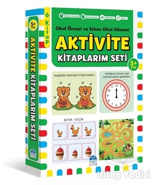 Aktivite Kitaplarım Seti 5+ Yaş -Okul Öncesi ve Erken Okul Dönemi - Martı Yayınları