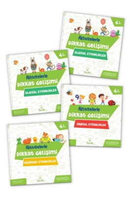 Aktivitelerle Dikkat Gelişimi Serisi (4 Kitap) - Floki Çocuk