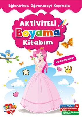 Aktiviteli Boyama Kitabı Prensesler - Boyama Zamanı