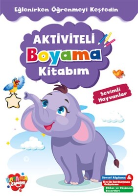 Aktiviteli Boyama Kitabı Sevimli Hayvanlar - Boyama Zamanı