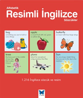 Alfabetik Resimli İngilizce Sözcükler - Mavi Kelebek Yayınları