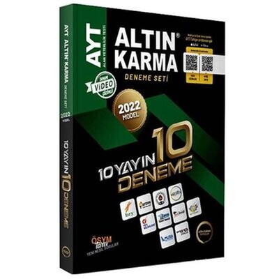 Altın Karma 2022 AYT 10lu Deneme - Altın Karma Yayınları