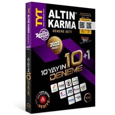 Altın Karma 2022 TYT 10 Farklı Yayın 10 Farklı Deneme - Altın Karma Yayınları