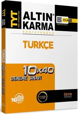 Altın Karma 2022 TYT Türkçe 10 x 40 Branş Deneme - Altın Karma Yayınları